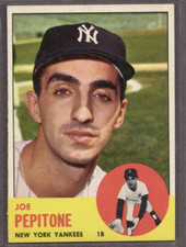 1963 Topps Set-Break #183 Joe Pepitone EX-EXMINT *JAYSACE*