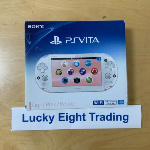 PS Vita Light Pink White PCH 2000 ZA19 Console Charger Box [N] - Picture 1 of 5