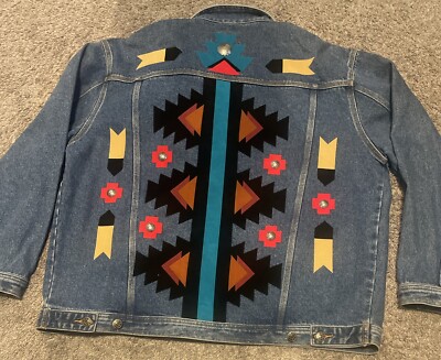 Vintage Moxie Denim Jacket by Lily Wolf Schlien XL