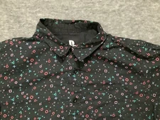 Sony Playstation Shirt Black Size XL Short Sleeve Button Up Bio World