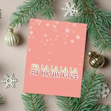 Naughty Christmas Card for Girlfriend, Wife