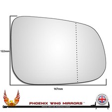 For Volvo S60 Mk2 2010-2018 Wide Angle Wing Mirror Glass Right Hand Driver Side