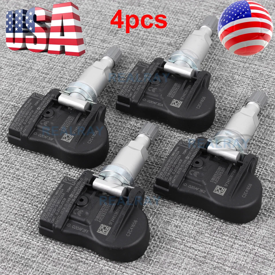 4PCS Tire Pressure TPMS Sensor C2C41656 315MHz For Jaguar XF XK XKR 2010-2015 - Image 2 of 4