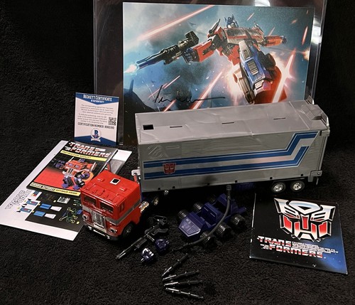G1 1984 OPTIMUS PRIME • COMPLETE T2 STAMP CULLEN AUTO • VINTAGE G1 TRANSFORMERS