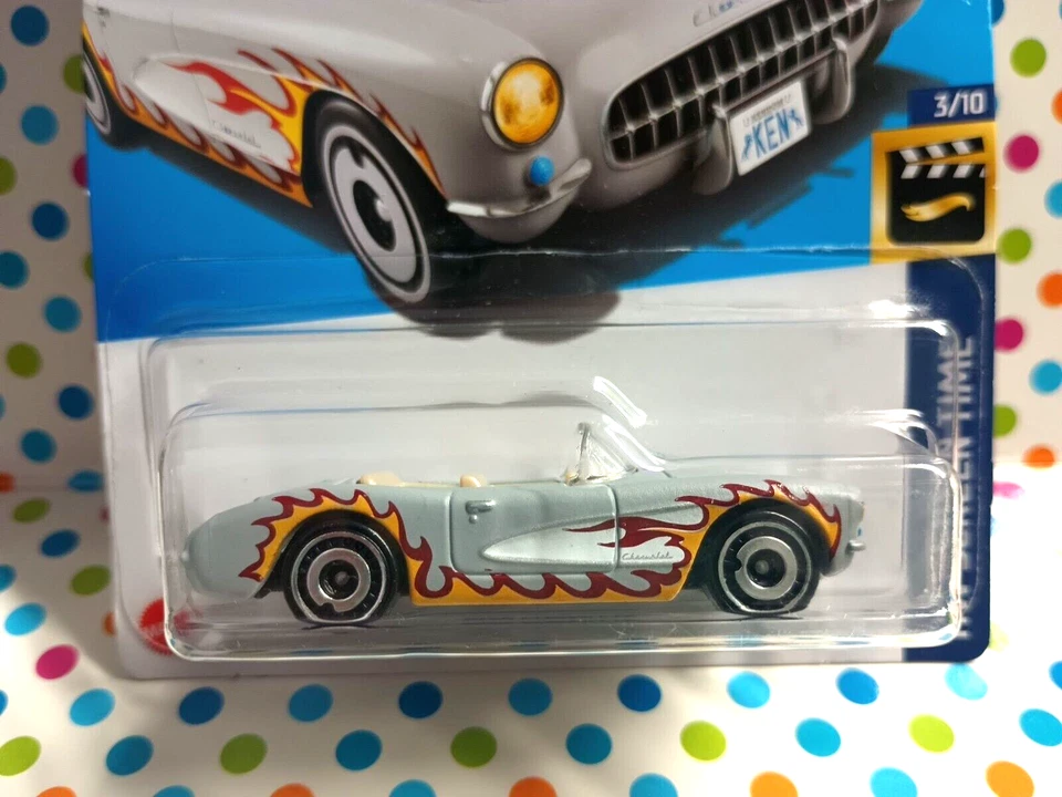 HOT WHEELS БАРБИ HW ЭКРАННОЕ ВРЕМЯ 1956 КОРВЕТ НОВЫЙ B7 - Изображение 2 из 4