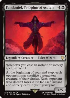 NM Fandaniel, Telophoroi Ascian, MTG, Final Fantasy Commander, Magic, 46