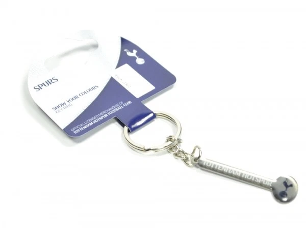 Tottenham Hotspur Football Club Badge Metal Text Keyring Keychain