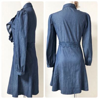 新品タグ付 Emiriawiz 　Front zip denim blouse WASHED EDGE OVER DENIM JACKET