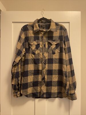 Men's Eighty Eight 88 Blue Large Flannel Platinum EUC