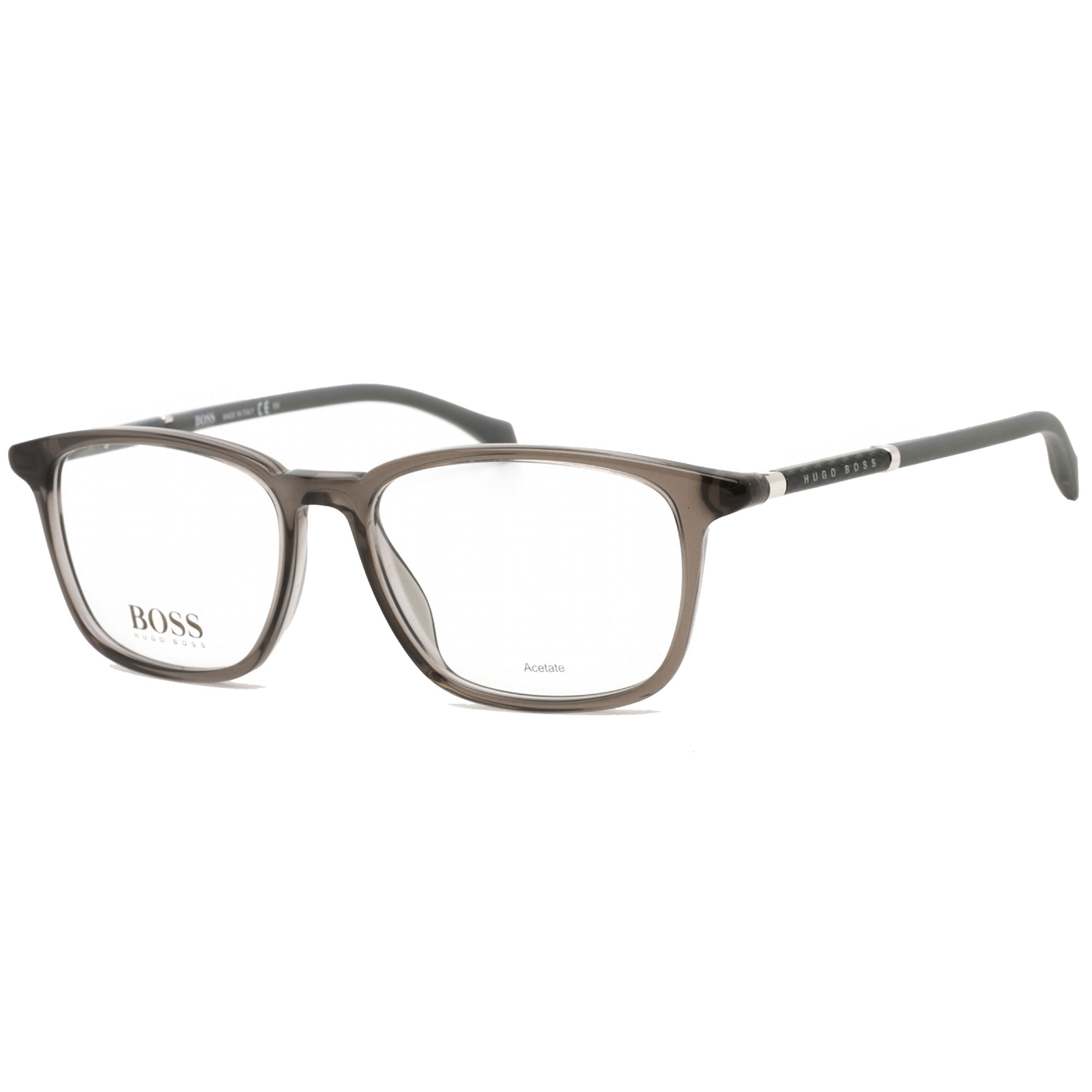 Hugo Boss Men's Eyeglasses Full Rim Grey/Black Acetate Frame BOSS 1133