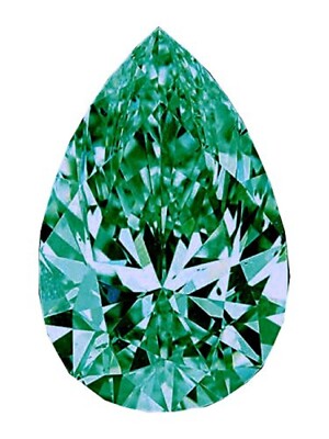 1.37 Ct Fancy Vivid Ice Color Pear Loose Moissanite For Rings/Earrings/Jewelry