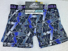 Jurassic World Boys Boxer Briefs 2-Pk SZ 10 Dinosaurs Print Athletic Ultra Cool