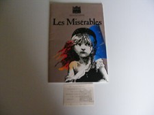 Les  Miserables  1990  Programme  &  Original  Ticket ( Starring Oystein  Wiik )