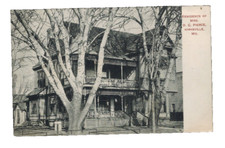PC-2171*Vintage Post Card  *D.C. Pierce Residnce***Kirksville, Missouri