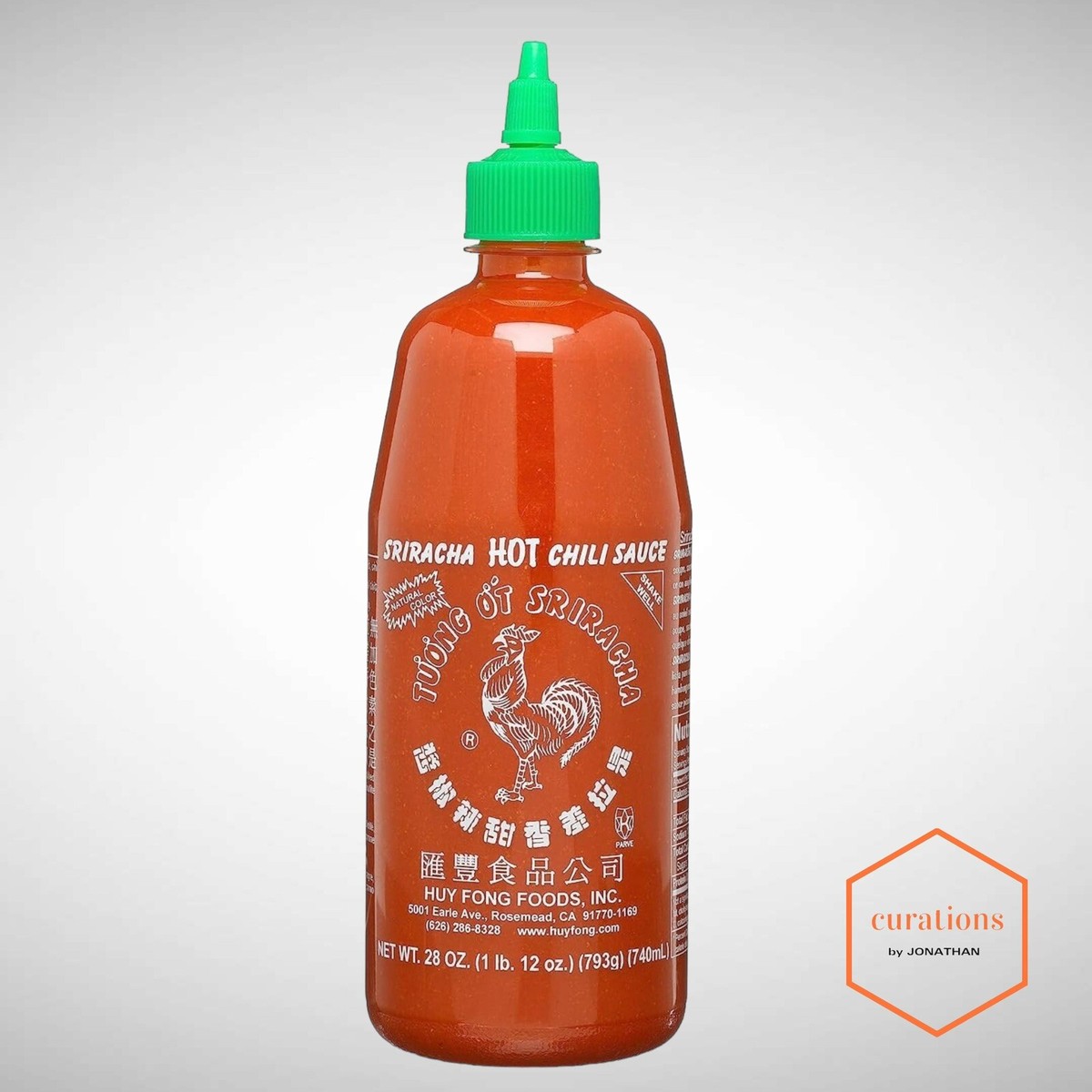 Huy Fong Sriracha Hot Chili Sauce – 28 Oz Large Bottle, Expiration 07/25, Pantry Staple