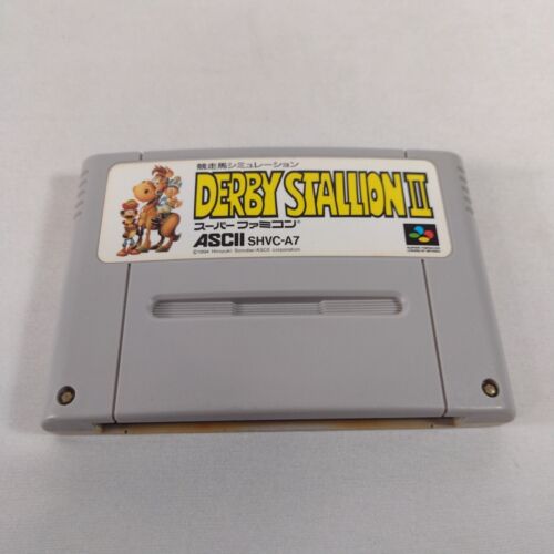 Panier vendeur américain Derby Stallion 2 II japonais Nintendo Super Famicom importation Japon - Photo 1/4