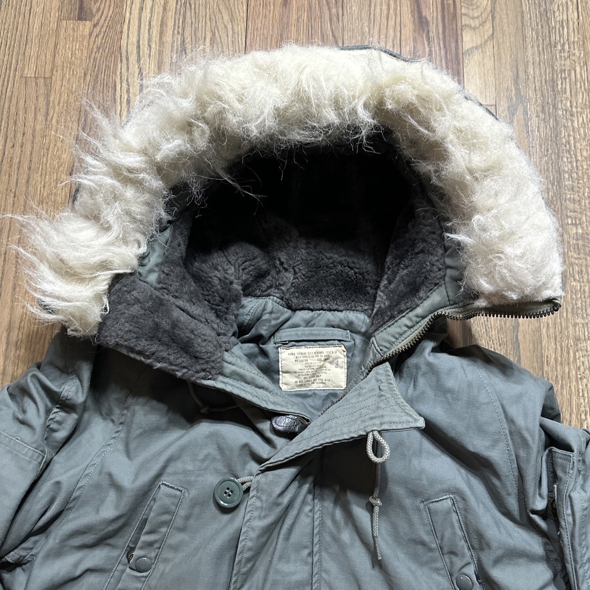 VTG US Military Extreme Cold Weather Jacket Men's Small Type N-3B