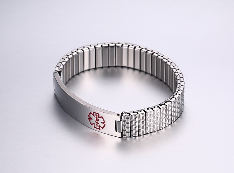 letter medical word 6 condition Wristband Alert Stretch Spring Women Bracelet Medical ID letter medical word 6 condition Wristband Alert Stretch Spring Women Bracelet Medical ID