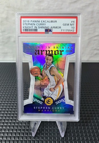 2016-17 Panini Excalibur Knight in Shining Armor Stephen Curry #4 PSA 10 Gem MT