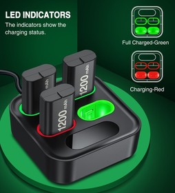 For Xbox One Series S X Controller Rechargeable Battery Pack + Charging Dock