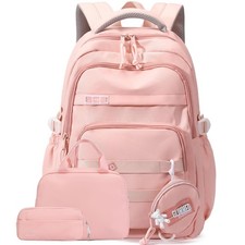 Kids Backpack Set for Girls Middle-School Elementary Bookbags Aesthetic Backp...
