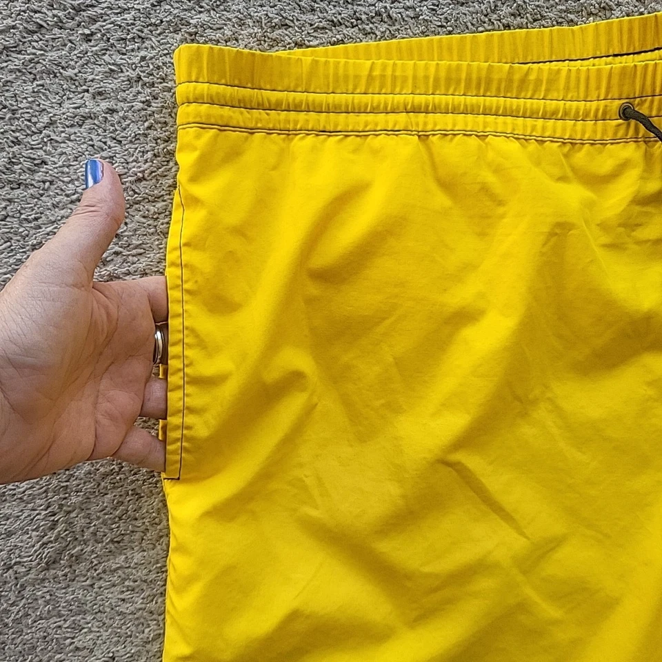 Bañador Brioni Para Hombre XXL Amarillo Forrado Híbrido Board Shorts Hecho en Italia Foto 4 de 4