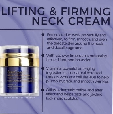 New Senegence Lifting And Firming Neck Cream