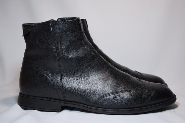 Men Camper Boots Black Leather 44