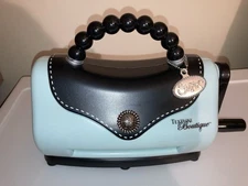 Sizzix Texture Boutique Embossing Machine Purse Style Baby Blue Machine