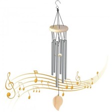 Carillon a Vent Exterieur, Carillons Décoratifs avec 6 Tubes en Aluminium, Ca...