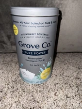 Grove Co. Pure Power Dishwasher Detergent Packs Lemon & Eucalyptus 30 Packs