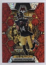 2023 Panini Mosaic Red Sparkle Prizm George Pickens #203 16wc