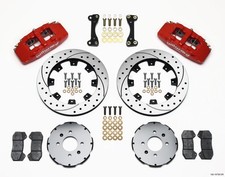 Wilwood Dynapro 6 Front Big Brake Kit For Honda Civic Del Sol 12.19 Drilled Red Wilwood Dynapro 6 Front Big Brake Kit For Honda Civic Del Sol 12.19 Drilled Red