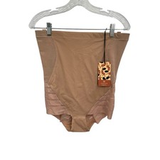 NWT Honeylove Queen Brief Shapewear Sculpt Sand Nude Compression Bottoms Size 2X