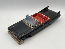 Vintage Bandai Tin Friction 1959 Black Cadillac Convertible - 11 1/2" READ AS-IS