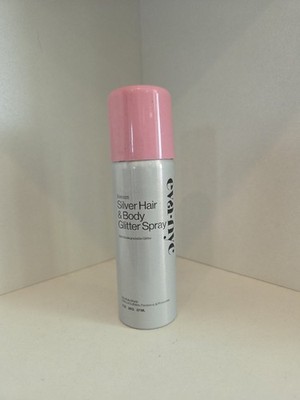 eva·nyc Kween Silver Hair & Body Glitter Spray, Biodegradable Glitter 1 oz