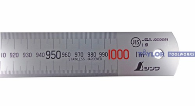 #ad Metric Machinist Rule Rule Scale Shinwa 1000mm Rigid quot;Zero Glarequot; .5mm amp; mm $75.99