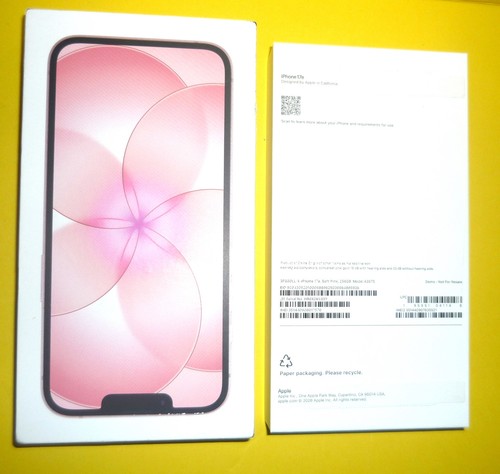Apple A3575 iPhone 17e Pink 256GB - Empty Box ONLY