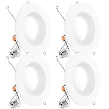 Sunco 6 Inch LED Recessed Light, Retrofit Downlight Can Lights for Ceiling, B...