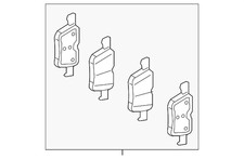 Genuine Mercedes-benz Disc Brake Pad Set 000-423-68-01