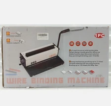 Rayson TD1202R Binding Machine, 3:1 Pitch Wire Binding Machine, Round Holes, ...