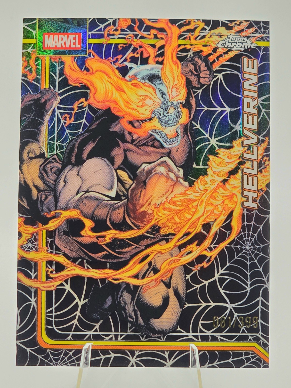 Hellverine Spider-Web Refractor 081/399 2026 Topps Chrome Marvel Comics