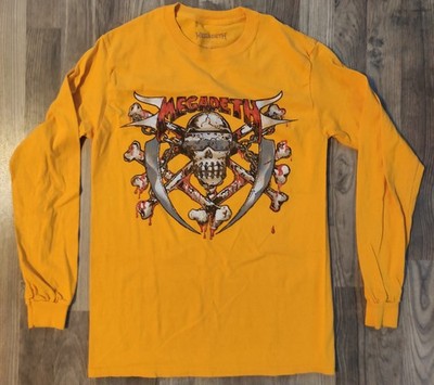 Verkaufe MEGADETH Longsleeve Vic Rattlehead in Gelb , Größe S ! RAR !