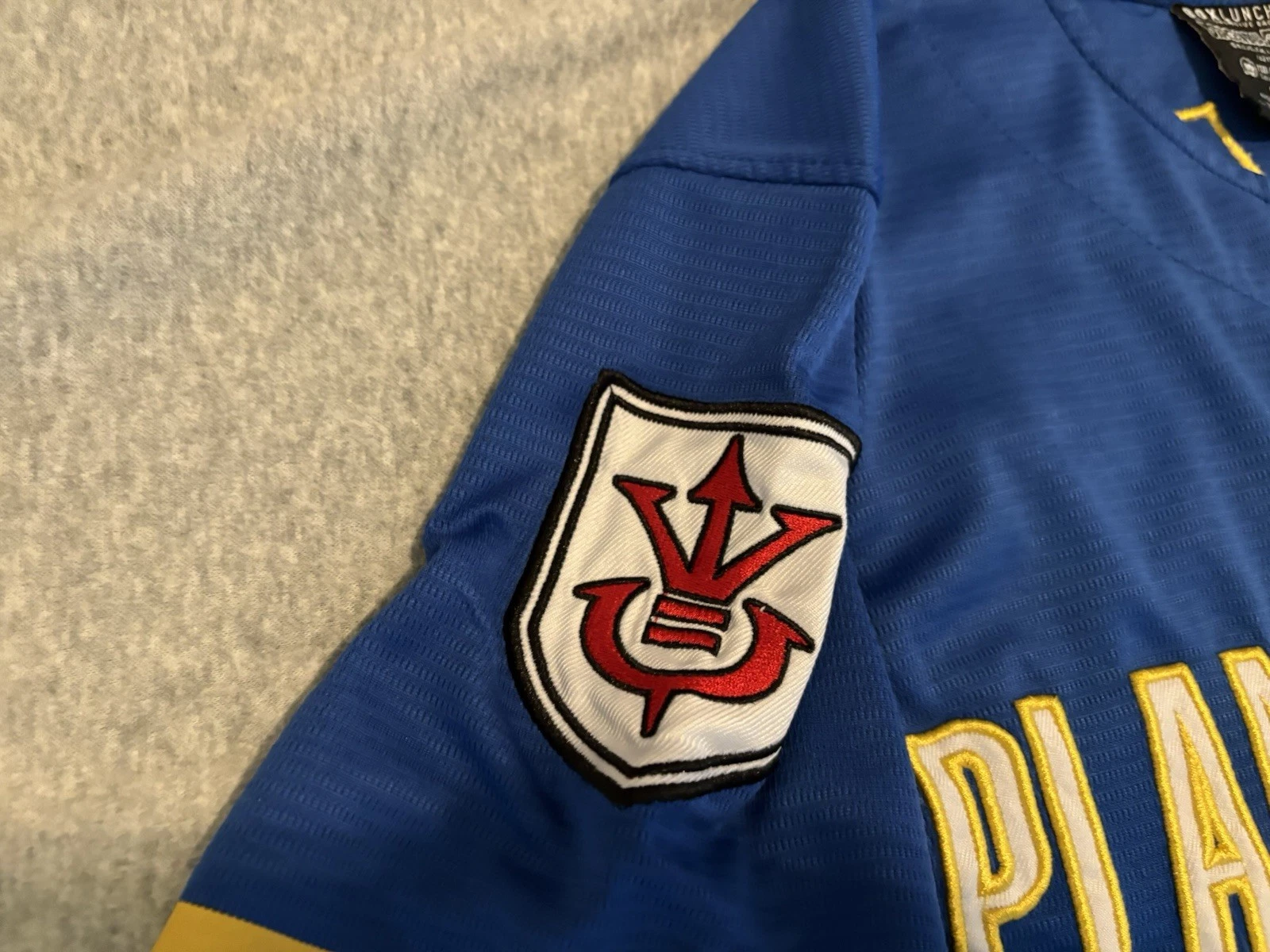 Dragon Ball Z Planet Vegeta Blue Baseball Jersey Shirt