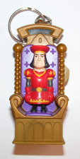 Burger King Kids Club 2001 Plastik Figur K&ouml;nig auf Thron wird gr&ouml;&szlig;er , Anh&auml;nger