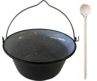 Topf 10L Kessel Lagerfeuer Feuerstelle Kochen Gulasch Kessel GlüHwein Suppentopf