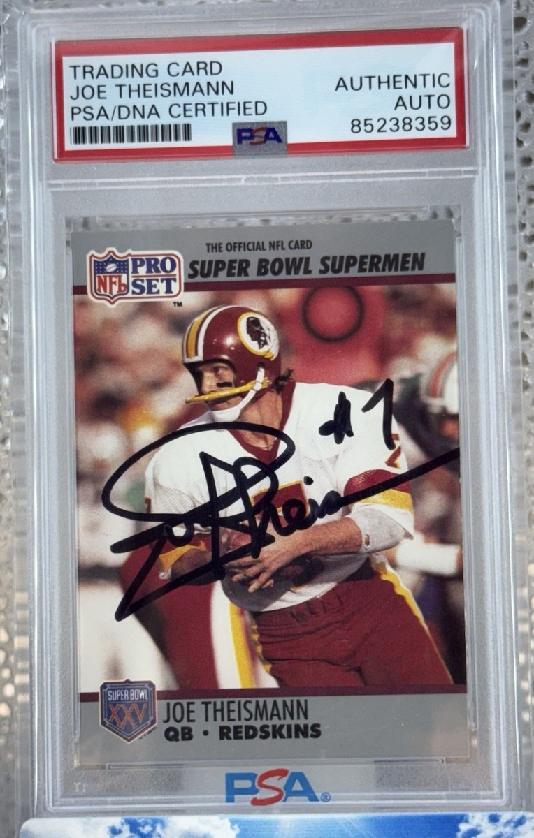 1990 Pro Set Super Bowl XXV Silver Anniversary - Joe Theismann