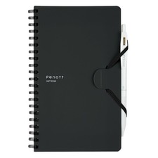 KOKUYO Note Soft Ring Notebook Penott B6 Deformed 5mm Grid Black S-SP147S5-D