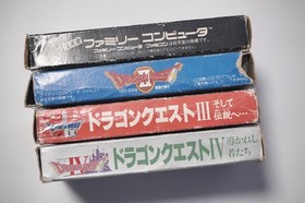Famicom Dragon Quest Warrior I II III IV 1 2 3 4 boxed Japan FC games US Seller