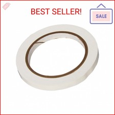 TapeCase 3/8-72-414W TC414 0.375" X 72YD White - UPVC, White Bag Sealing Tape, 3